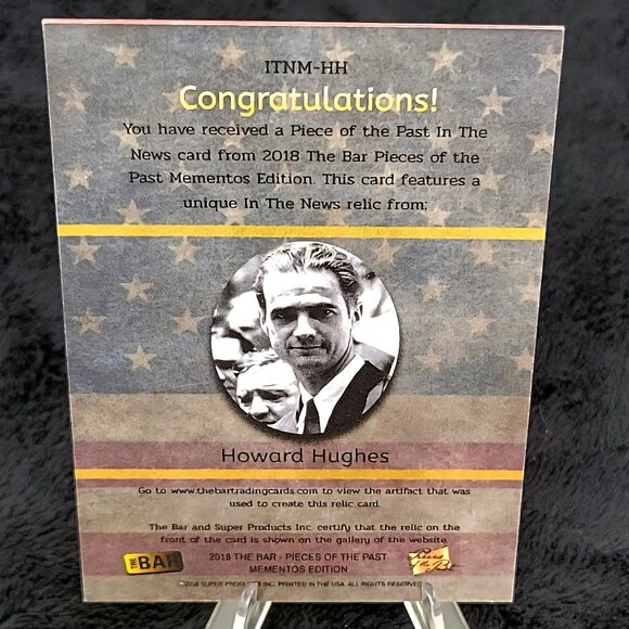 Authentic Howard Hughes Handwriting Relic Piece of History Billionaire Aviator - Picture 4 of 4